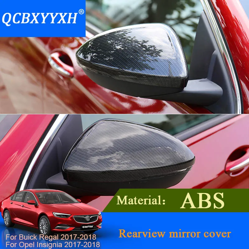 QCBXYYYXH для Buick Regal Opel Insignia 2017 2018 Автомобиль зеркало заднего вида крышка рамы наклейка блесток внешнее оформление авто стайлинг