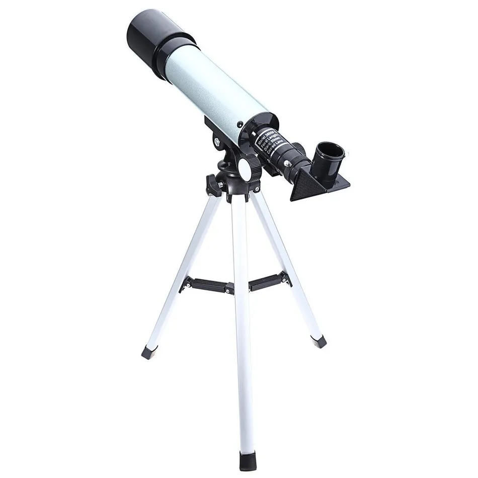 F36050 360 / 50mm Ao Ar Livre Monocular Astronômico Telescópios Spotting Scope Refractive com Tripé Portátil 1 pc / lote