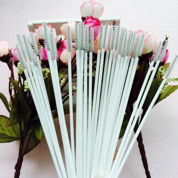 DHL straw brush Test Tubes Cleaner Cleaning Brush Wash Stainless Steel+PP Drink Pipe Straw Brushes Milk Bottle Brushes