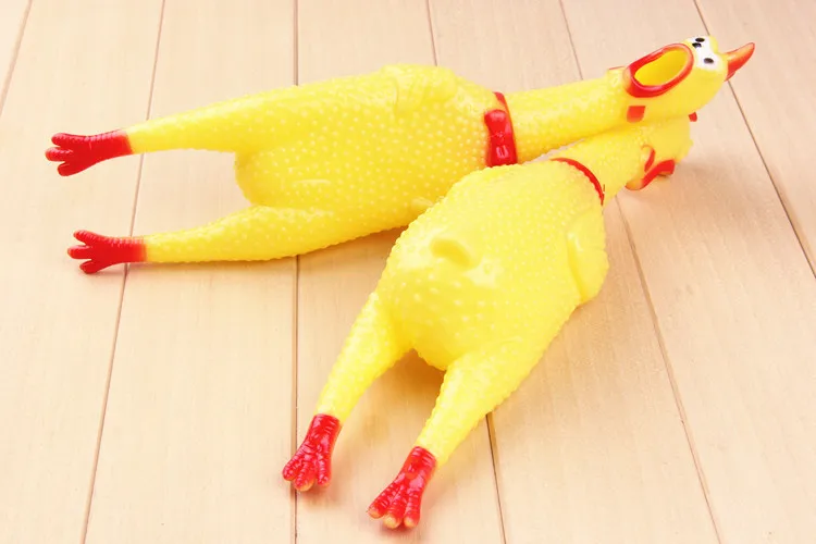 Shrilling Rubber Chicken Jokes Toys Dog Pet Screaming Chicken For