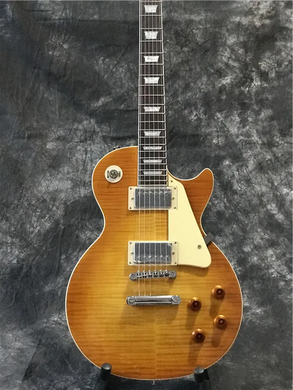 Hot selling!!! in Stock honey Burst Style Standard Electric Guitar with rosewood fingerboard , high quality guitarra