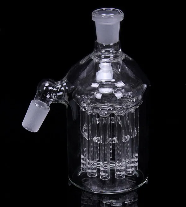 11 Kol Dağınık Percolators Kül Catcher Downstem Cam Bong Cam Su Boruları için 18mm ortak boyutu