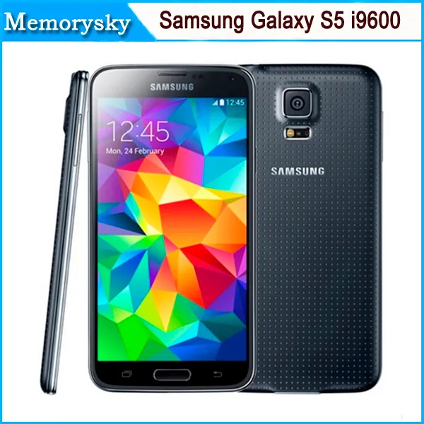 Oryginalny odnowiony Samsung Galaxy S5 I9600 2 GB RAM 16GB ROM 16MP Camera Quad Core 5.1 "Calowy telefon komórkowy