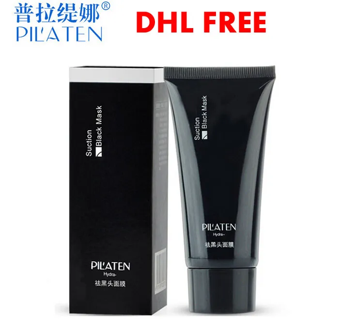 100 stks / partij Pilaten Blackhead Remover Diepe Reiniging Zuiverende Peel Acne Behandeling Modder Black Modder Gezichtsmasker