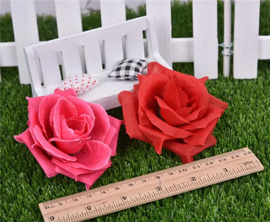 100st Artificial Rose Flower Heads 14 färger Silk Peony Head Plastics Camellia For Wedding Party Home Decorative Flowers8275316