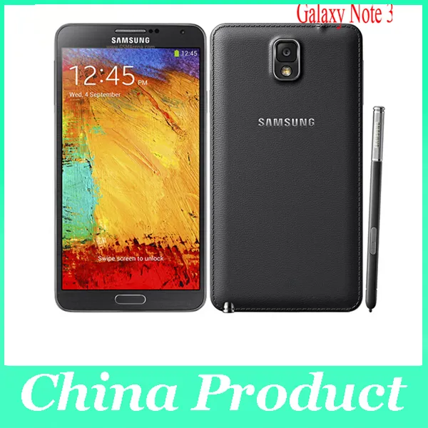 Original samsung galaxy note 3 telefone móvel quad core 3g ram 16 gb rom 13mp câmera 5.7 "tela n9005 n9000 telefone celular