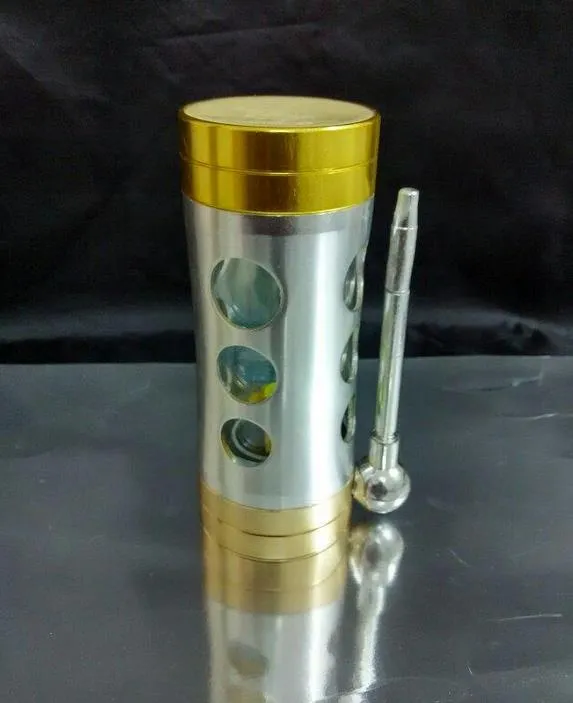 Frete grátis por atacado - aço Inoxidável pode ser em perspectiva Hookah / vidro bong, carregando lâmpada de álcool, 15.5 CM * 5.8 CM, alta 14 cm, dom acc
