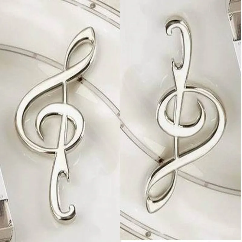 Unique Wedding Gift Favors "Symphony" Chrome Music Note Bottle Opener