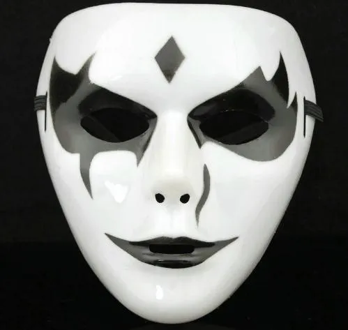 Nieuwe Hiphop wit Halloween masker terreur grimas prom dance party maskers mannen vrouwen volwassenen Full Face Horror Masker Feestelijke Feestartikelen gift