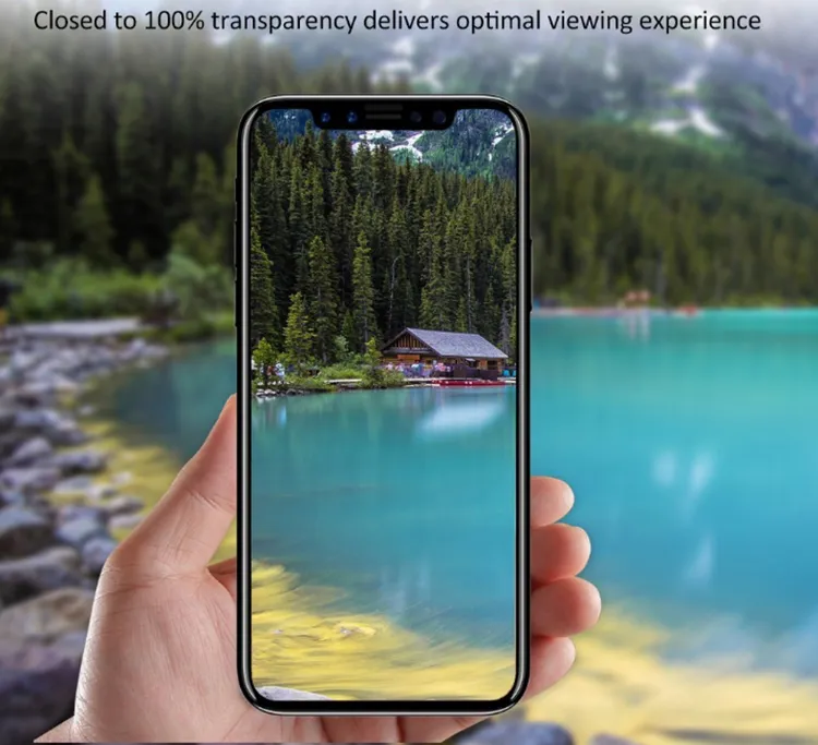 Fullt täckt tempererat glas för iPhone iPhone XS max x 8 7 plus 6 5 Soft Edge Billiga Premium 3D-skärmskyddsfilm med papperslåda