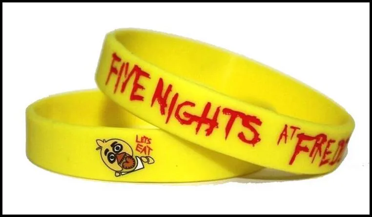 PrettyBaby 7 stks Vijf Nachten op Freddy's Silicone Armband Pols Bandjes FNAF Figuur Kid Speelgoed Voor Halloween Christmas PT0230 # DHL FREESHIP