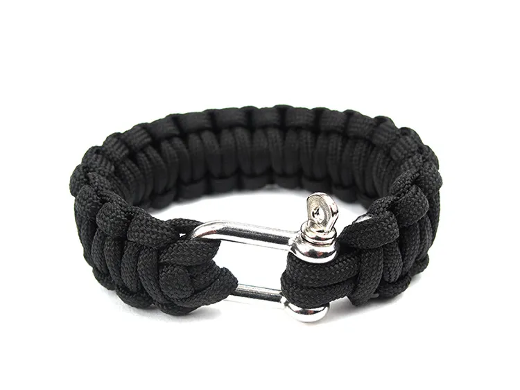 Cobra PARACORD BRACELETS KIT Military Emergency Survival Bracelet Charm Bracelets Unisex U buckle 6675314