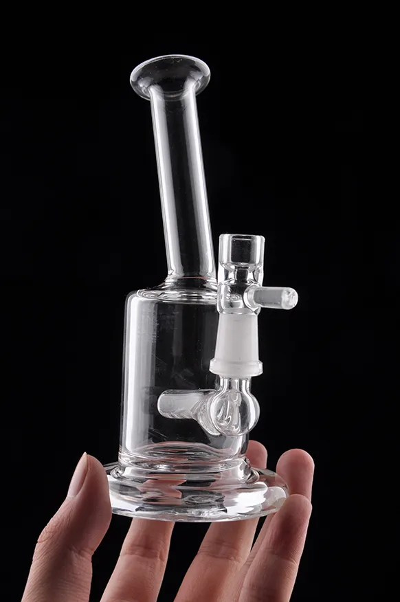 5.5" Mini Bubbler Glass Ash Catcher Inline Percolator Water Pipe Oil Rig Bong Best Quality 10.0MM Joint 