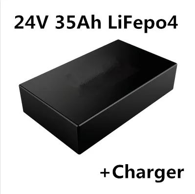 Rechargeable 24V 35Ah 26650 LiFePO4 battery pack for AGV telecommunication Solar Street LightElectric Bicycle Bike Sea Scooter