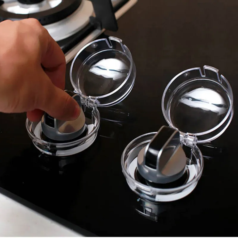 Kids Safety Gas Stove Knob Covers Clear Oven Range Control Switch Cover Protector Baby Security Product8885639