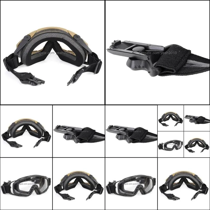 Outdoor Eyewear Tactical Goggles Ballistic Glasses Military Of Lens For Helmet Paintball Eye Protection