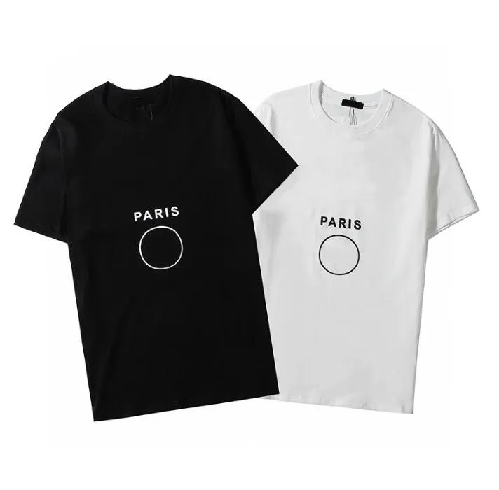Summer Hommes Designer T-shirts Homme Casual Homme Femme Vêtements Lâche Tees avec Modèle de Lettres Paris Manches courtes Men t-shirt Taille S-2XL