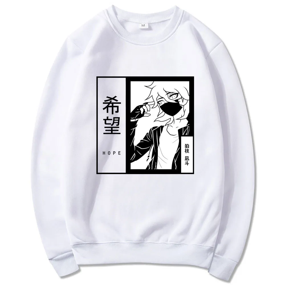 Anime Kokichi Oma Men / Kvinnor Pullover Sweatshirt Sanning och Lies Game Hoodies Vår Kreativitet Sweatshirts Unisex Harajuku Hoodie Y0319