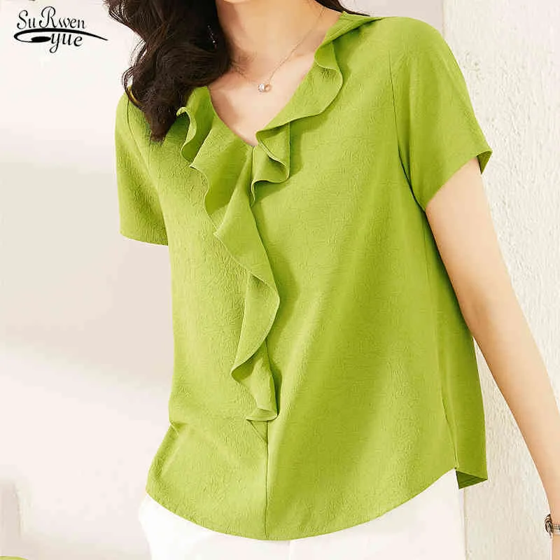 short sleeve chiffon tops