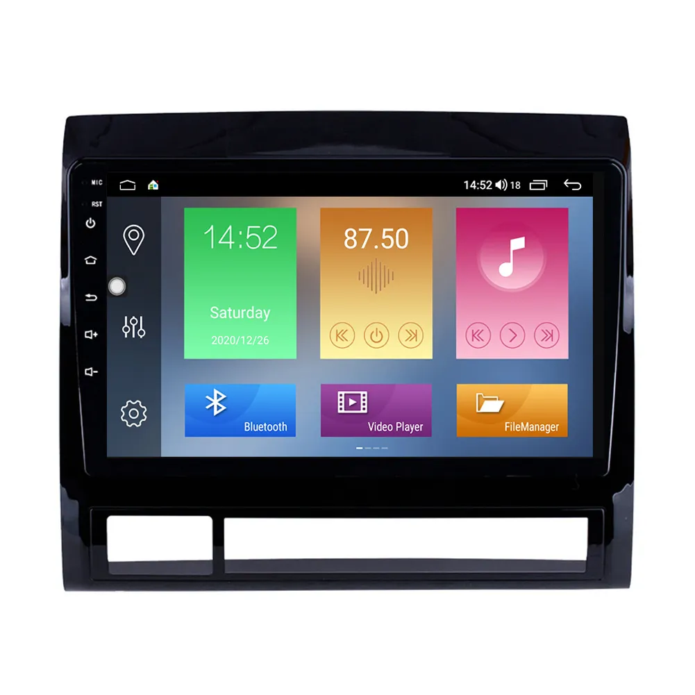 Android 10 Car DVD GPS-navigering 9 tums stereo spelare för Toyota Tacoma / Hilux 2005-2013 (America version) med HD Touchscreen Support Carplay TPMS