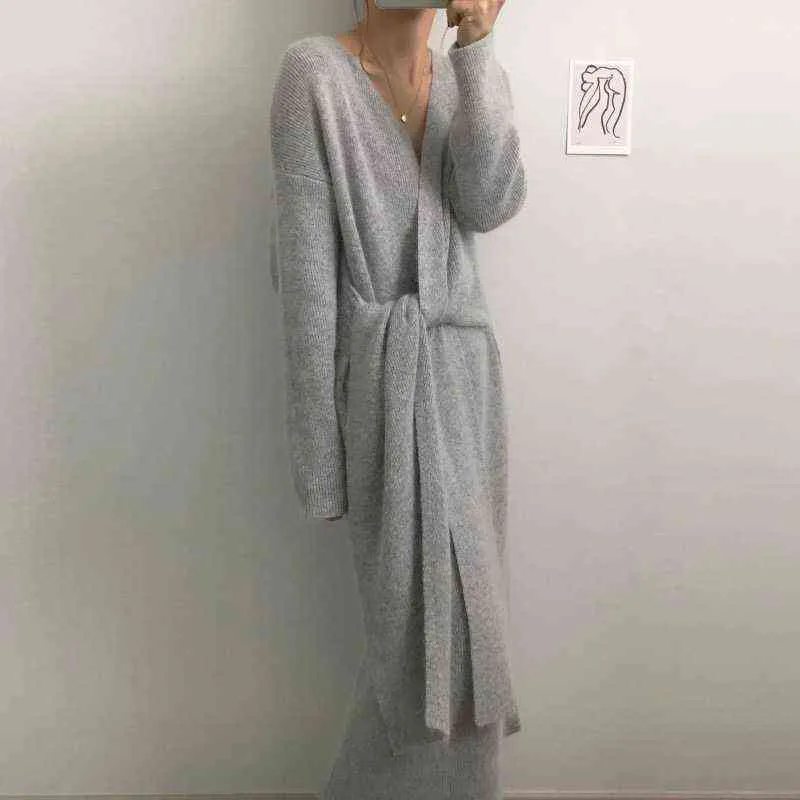 Womens Cashmere V Neck Belted Knitted Dress  Warm, Loose Fit Winter Party  Dress For Office & Evening Wear From Dafu02, $29.94 In Bulk | DHgate.Com