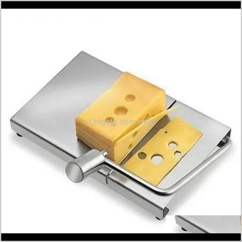 eco-friendly stainless steel cheese slicer cutter kitchen gadget butter cutter knife board making dessert cutting board new