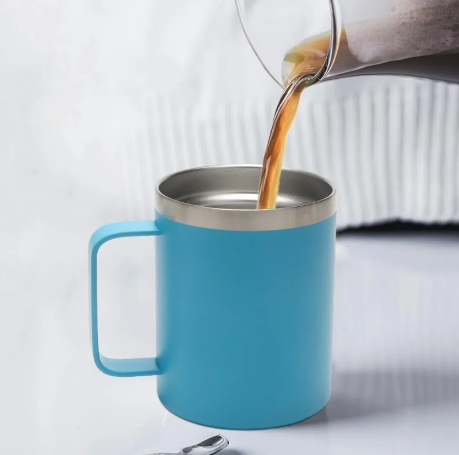 12oz Insulated Mug with Handle - Stainless Steel Travel Coffee Mug, Double  Wall Vacuum Tumbler - Shop Now! from Dhgate Mugs - price 5.0