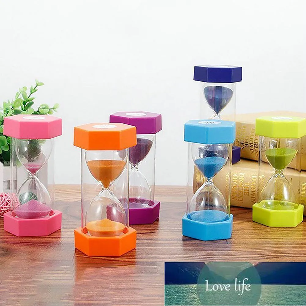 1pc Mini Hourglass Sandglas 5 / 10min / 15min / 20min / 30min Sand Klocka Timers Barns skrivbord Timer Dekorationer Barnspel Toy