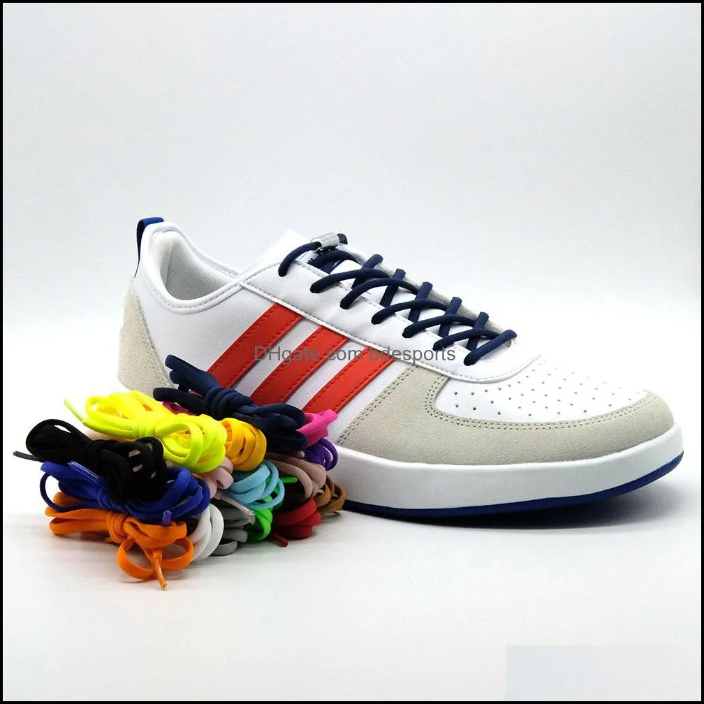 10PIC Elastic Laces Round No Tie Shoelace for Kids and Adult Sneakers ShoelaceS Quick Lazy Laces16 Color Shoe Rope