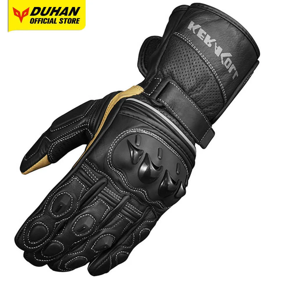 DUHAN Gants de Moto Gants de Moto résistants aux Chocs et à l'usure Garder au Chaud Accessoires de vélo Gants de Course de Moto à Doigt Complet H1022