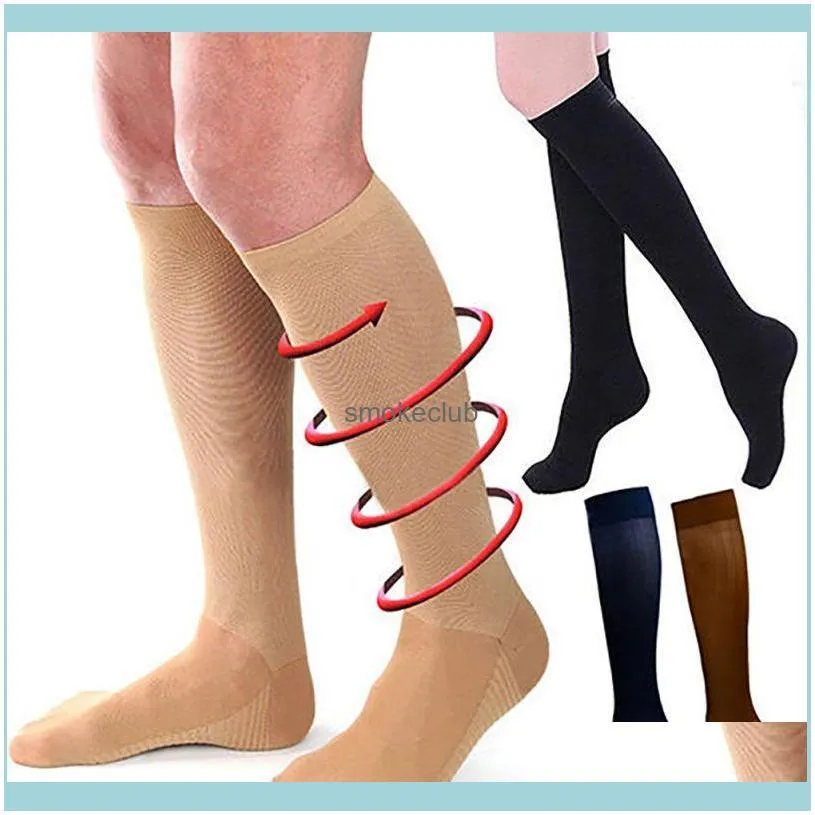 Women Outdoor Anti-Fatigue Knee High Stockings Compression Support Sport Exercise Women Socks