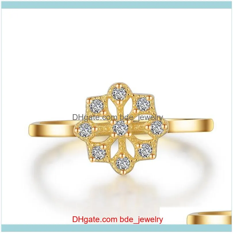 Wedding Rings 14K White Gold Luxury Diamond Ring, Moissanite, Roman Star, Compass, Engagement Women`s Bridal Fine Jewelry