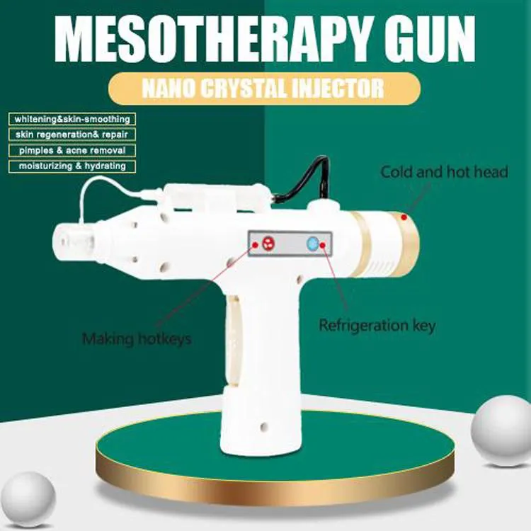 Korea Wrinkle Bemotal Hyaluronic Injection Skin Föryngring RF Free Needle Mesotherapy Gun Water Injector Pen Meso Device