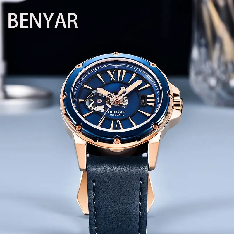 クリアランス特売 腕時計ベンヤー男性機械自動スポーツ時計メンズビジネスウォッチメンズ防水腕時計relogiomasculino 売れ筋一番人気 Televisoradelsur Com