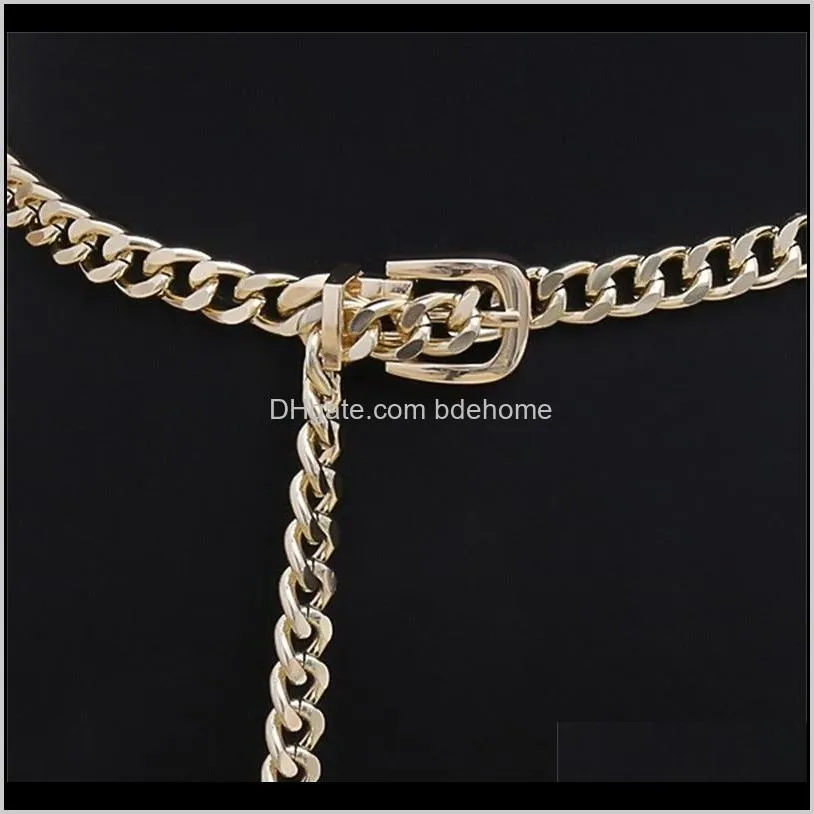 fashion elegant ladies waist chain metal chain wild thin waistband women dress decoration belt bohemian slim belt 1300 q2
