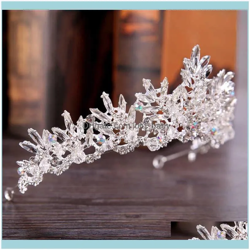 KMVEXO Black Baroque Crown Tiaras Queen Vintage Crystal Rhinestone Bridal Accessories Bride Headbands Wedding Hair Jewelry