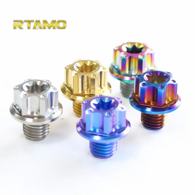 Motorcycle Mirrors Mirror Hole Plugs Screws Left Right Hand Universal M10X10mm Race Spec Head