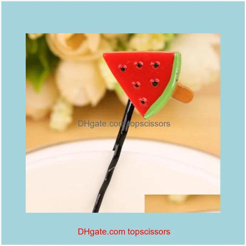 I supply lovely cherry hairpin clip`s creative edge simulation Liu Haijia steel clip fruit word folder