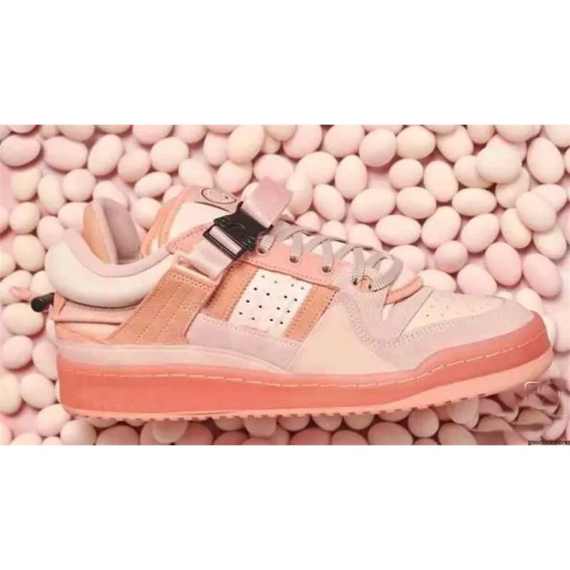 Bad Bunny X Originals Forum Pasen Egg Low Chaussures de Designer Sneakers Schoenen Tieners Actieve Running Forces Little University Sport