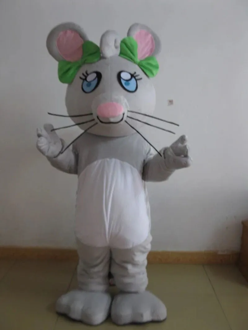 Profesjonalny pluszowy brązowy ucho śmieszne myszy maskotki kostium Halloween Boże Narodzenie Fantazyjny Party Dress Animal Cartoon Character garnitur karnawał Unisex dorosłych strój