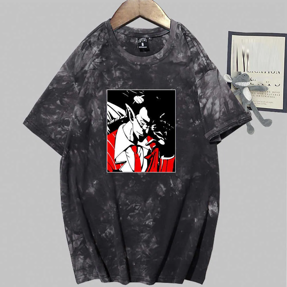 Overlord korte mouw O-hals anime mannelijke en vrouwelijke stropdas dye t-shirt Y0809