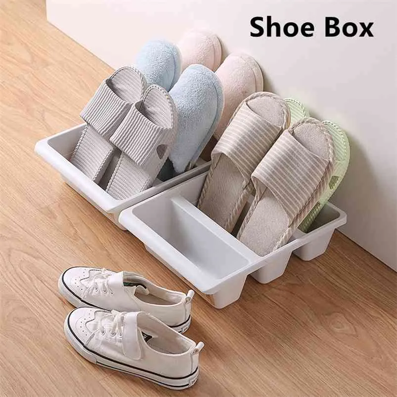thumbnail image 2 of 2-Pack Fabric Shoe Organizer Storage Boxes - Foldable With Clear Cover, 16 Compartments For Closet 2 of 13