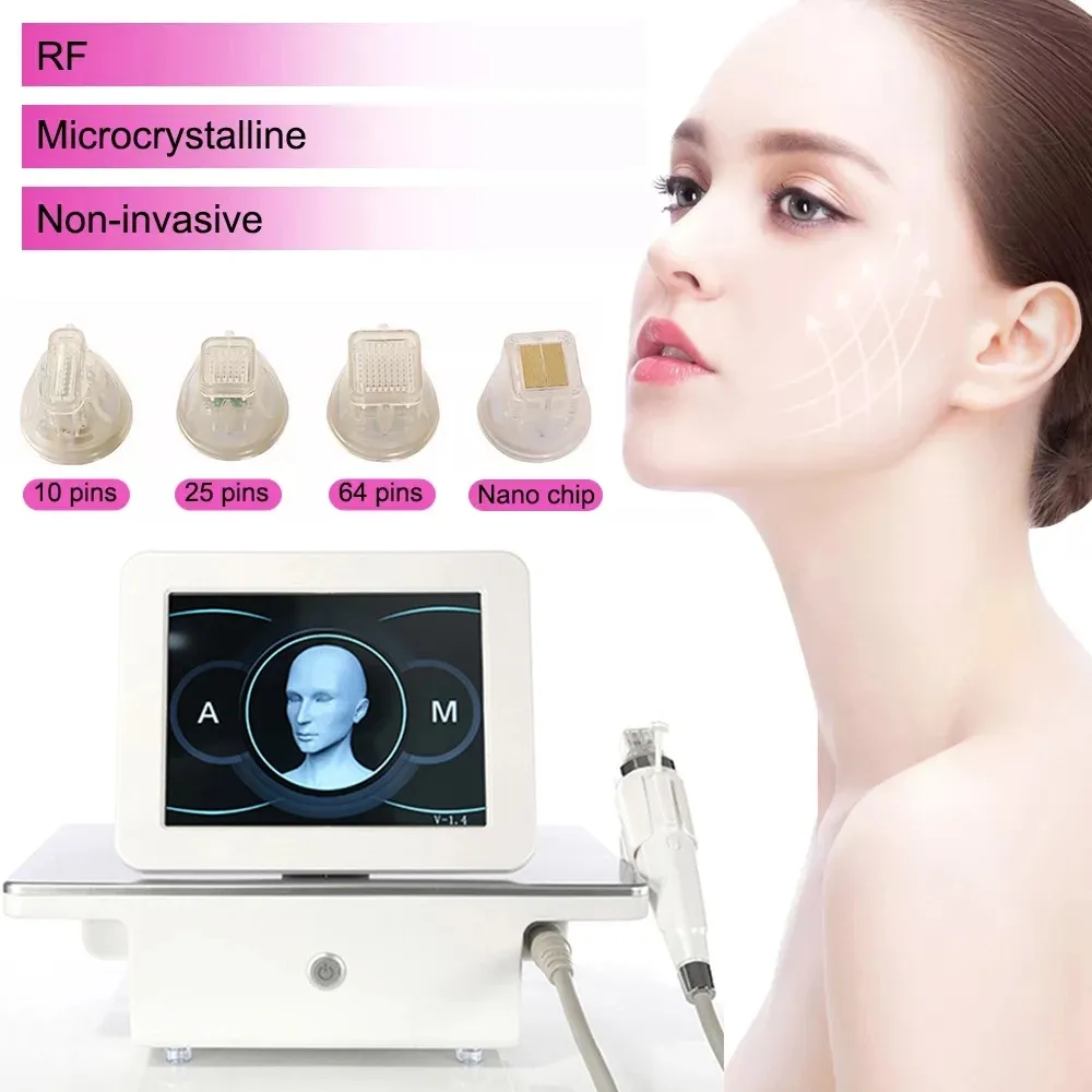 Profesjonalne RF Fractional Micalonedle Beauty Machine Radio Częstotliwość Skóra Dokręcanie Anti-Trądzik Podnoszenie skóry Podnoszenie trądzików Stretch Marks Urządzenia do usuwania