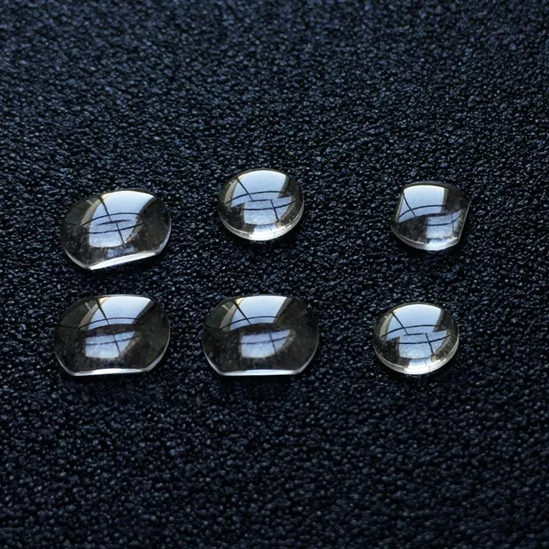 Outils de réparation Kits Date Fenêtre Cristal Minéral Calendrier Loupe Pièces De Montre Carré 7.0*5.5mm 5.5*4.5mm 4.5*3.5mm Rond 4mm