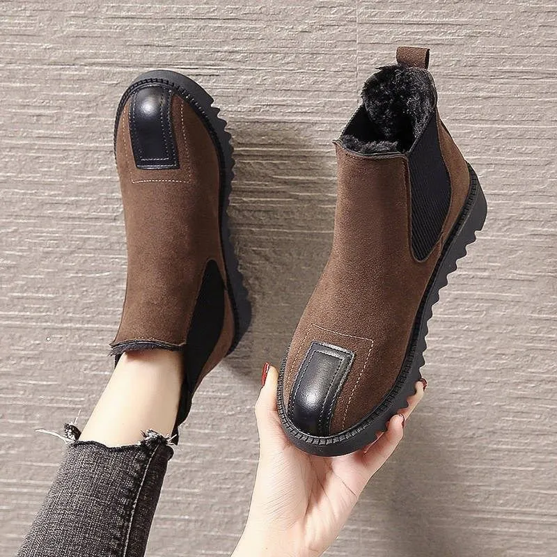 Stivali da neve invernali moda uomo nuovo tutto-fiammifero velluto fondo spesso scarpe di cotone caldo per il tempo libero all'aperto produttori antiscivolo vendite dirette