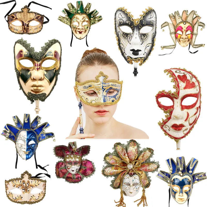 HD 21 soorten carnaval masquerade bal voor vrouwen / mannen muzikale Venetiaanse partij Halloween / bruiloft Mardi Gras masker muur decor kunst