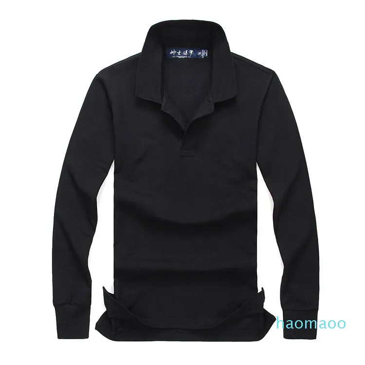 High-quality men's fashion long-sleeved shirt casual men's POLO shirt Long sleeves size S-XXL Men's autumn and winter clothing