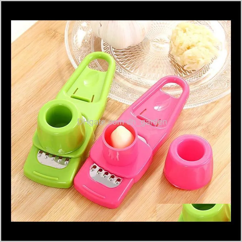 Fruit Vegetable Kitchen, Dining Bar Home & Garden Drop Delivery 2021 Abs Press Peeler Ginger Garlic Grinding Grater Microplaner Planer Choppe