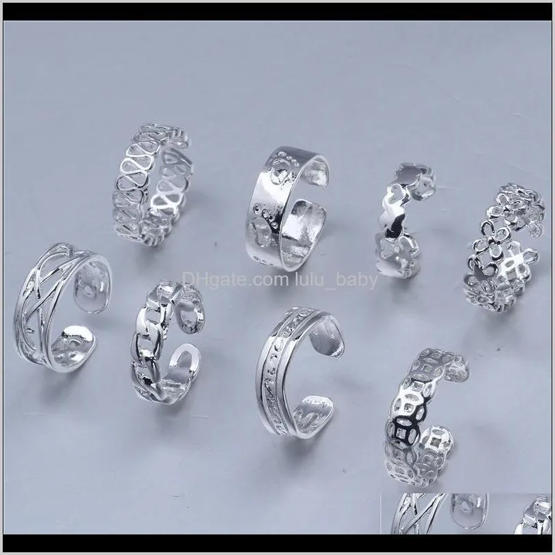 new silver foot ring, foot charm, hollow out foot ring, women`s ring