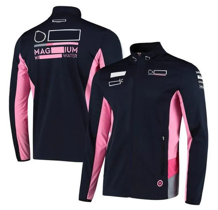 I fan del maglione antivento da esterno della giacca da corsa F1 di Formula Uno possono essere personalizzati con lo stesso stile